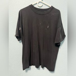 All Saints Tonic Crew Neck Slim Ramskull T-Shirt (Distressed)